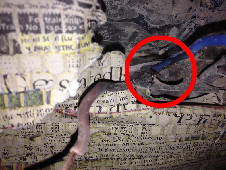 Perished cable insulation — condition is the biggest price variable