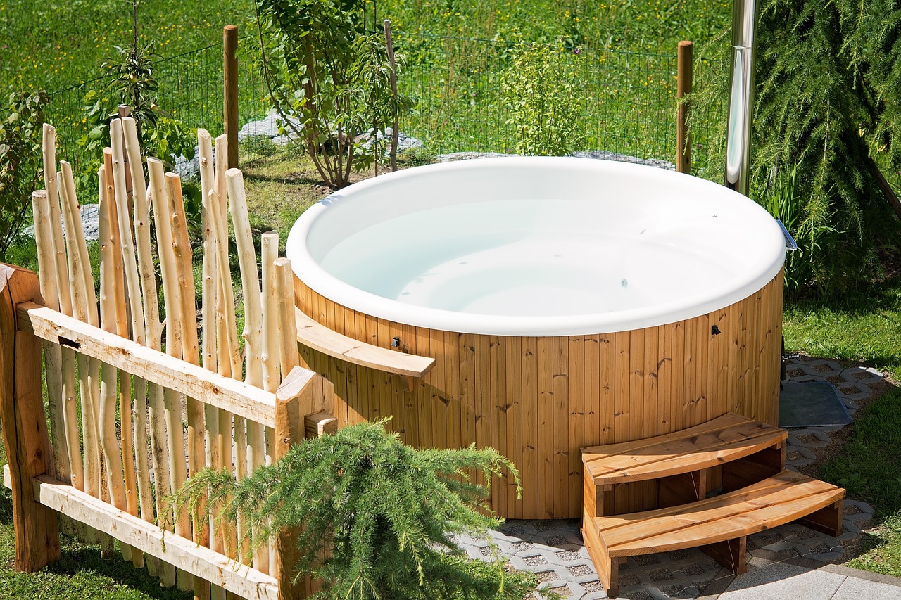 A garden hot tub — it needs its own dedicated, RCD-protected supply